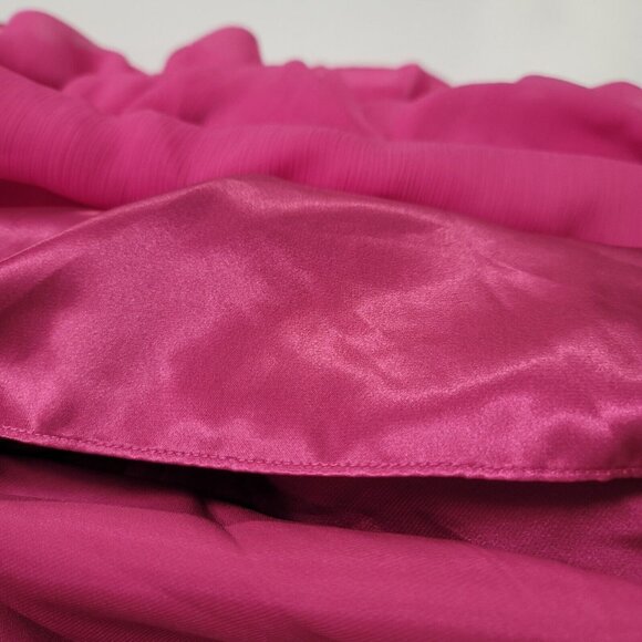 Max and Cleo Womens Strapless Formal A Line Sheer Maxi Dress Size 4 Pink NWT - Picture 10 of 15